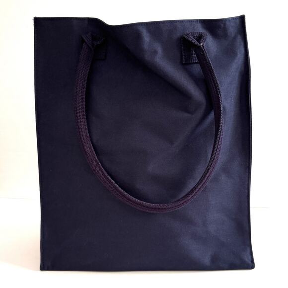 Vintage RALPH LAUREN Blue Canvas Double Handles Travel Bag Beach Tote Bag - Picture 10 of 10